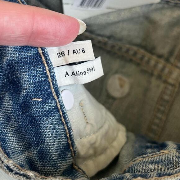 Abrand Jeans Aline Denim Skirt Size 26 - Picture 4 of 4